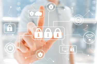 Futuristische Visualisierung eines LogIn